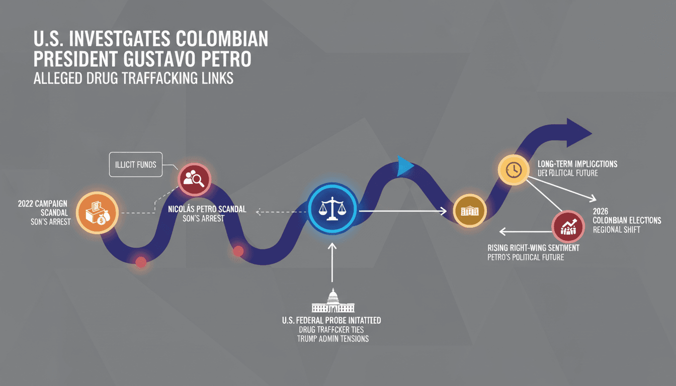 U.S. Investigates Colombian President Gustavo Petro for Alleged Drug Trafficking Links