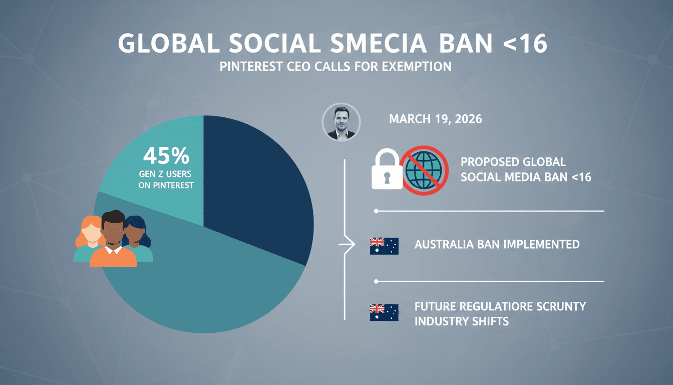 Pinterest CEO Calls for Global Ban on Social Media for Users Under 16 Exempting His Platform