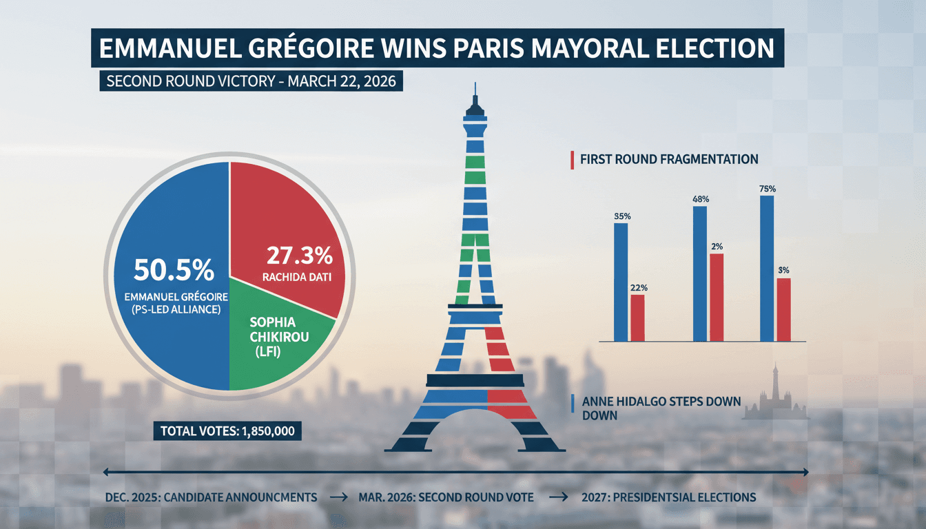 Emmanuel Grégoire Wins Paris Mayoral Election in Second Round