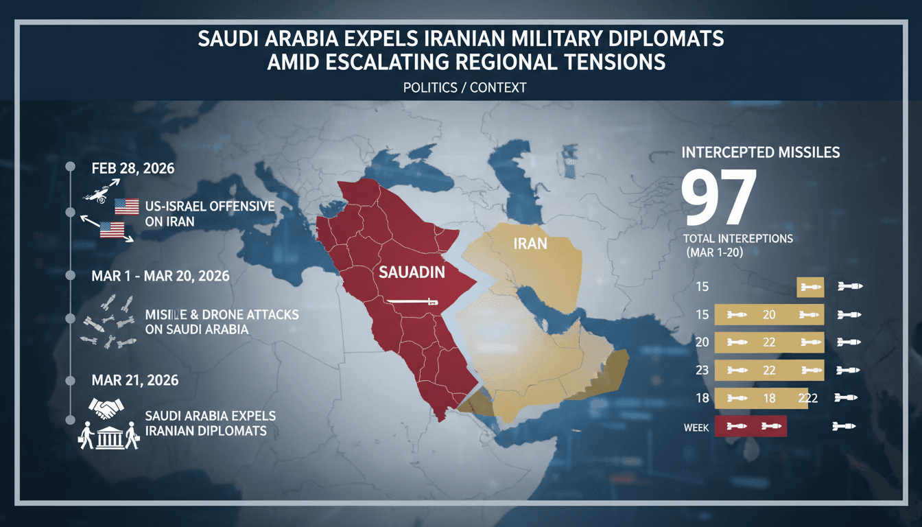 Saudi Arabia Expels Iranian Military Diplomats Amid Escalating Regional Tensions