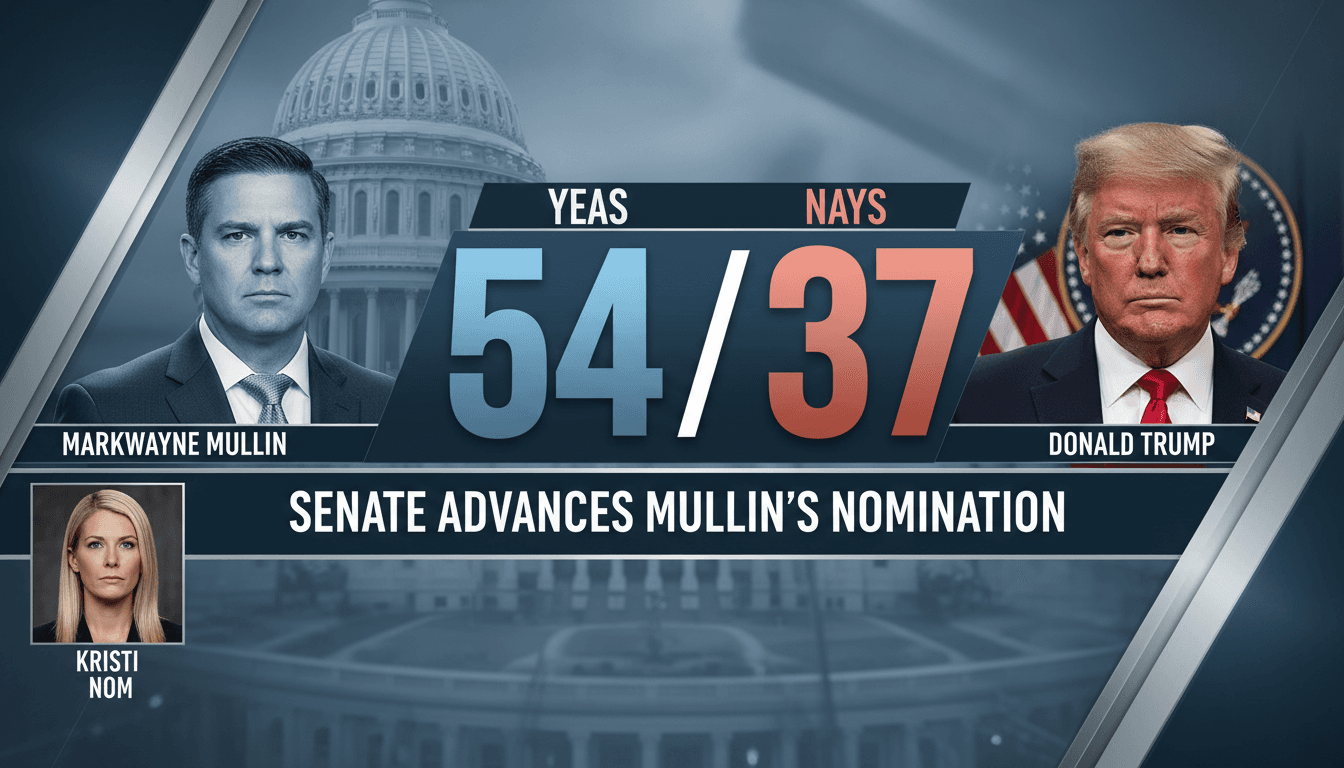Senate Advances Markwayne Mullin's Nomination for DHS Secretary