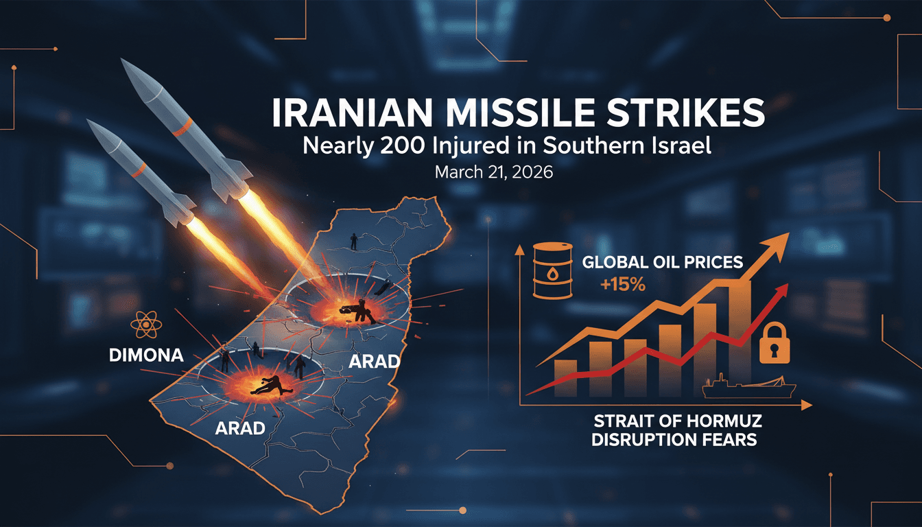 Iranian missile strikes injure nearly 200 in southern Israel near nuclear research center