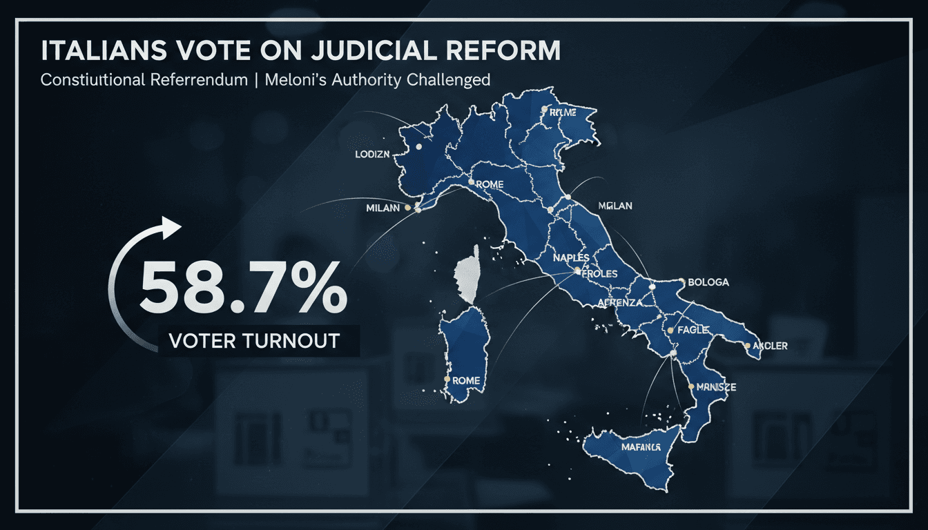 Italians cast votes in pivotal constitutional referendum on judicial reform