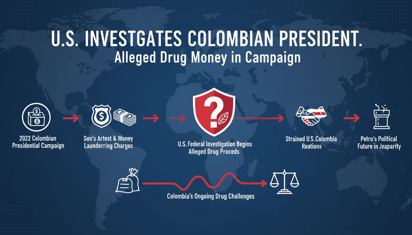 U.S. Investigates Colombian President Gustavo Petro for Alleged Drug Money in Campaign