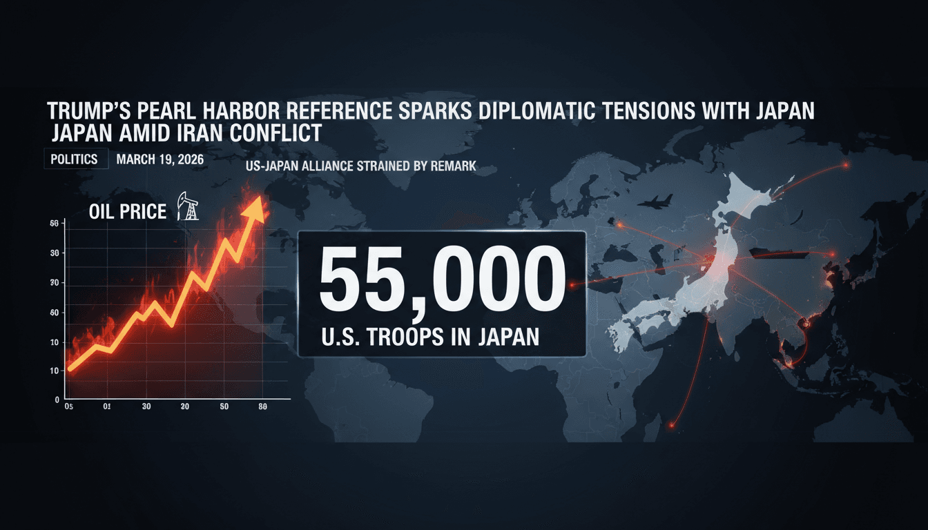 Trump's Pearl Harbor Reference Sparks Diplomatic Tensions with Japan Amid Iran Conflict