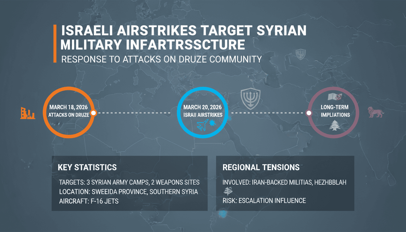 Israeli Airstrikes Target Syrian Military Infrastructure in Response to Attacks on Druze Community