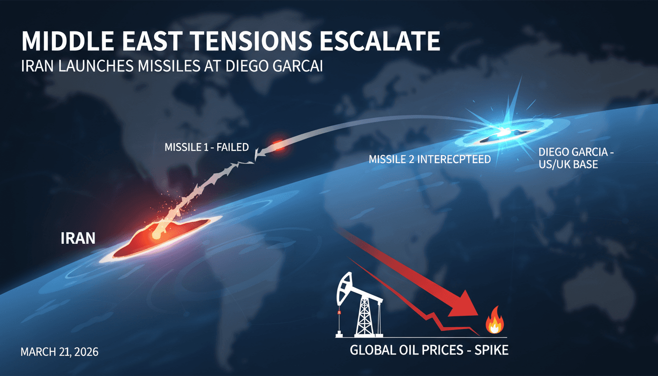 Iran Launches Ballistic Missiles at Diego Garcia Military Base