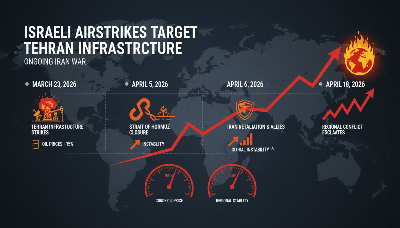 Israeli Airstrikes Target Tehran Infrastructure in Ongoing Iran War