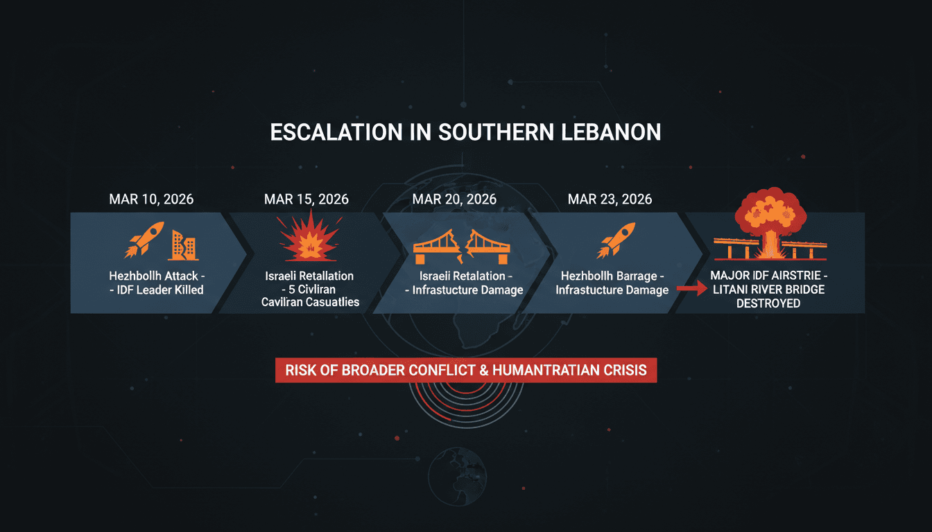 Israeli Airstrike Targets Hezbollah Infrastructure in Southern Lebanon