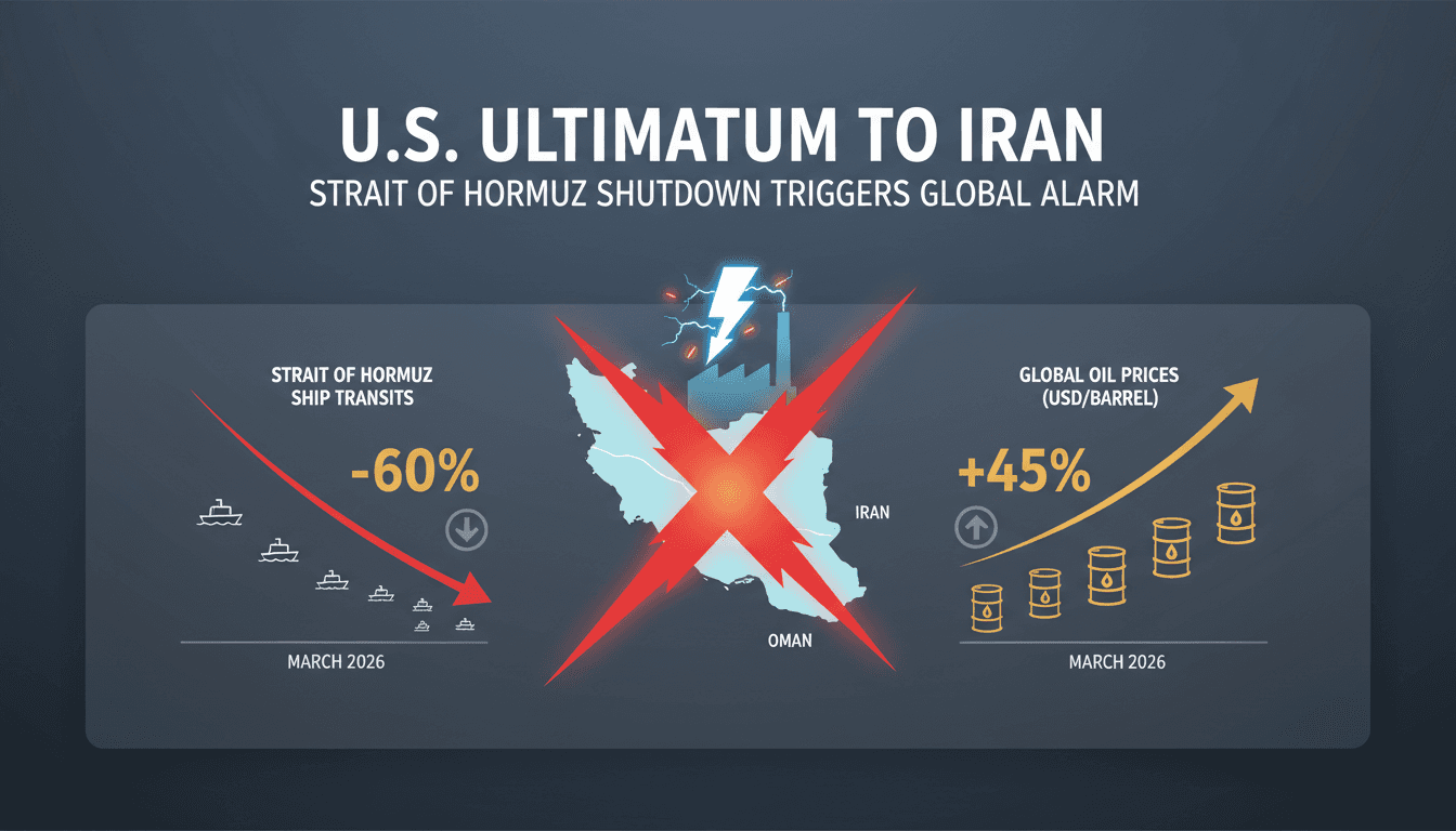 U.S. Issues Ultimatum to Iran Over Strait of Hormuz Amid Escalating Conflict