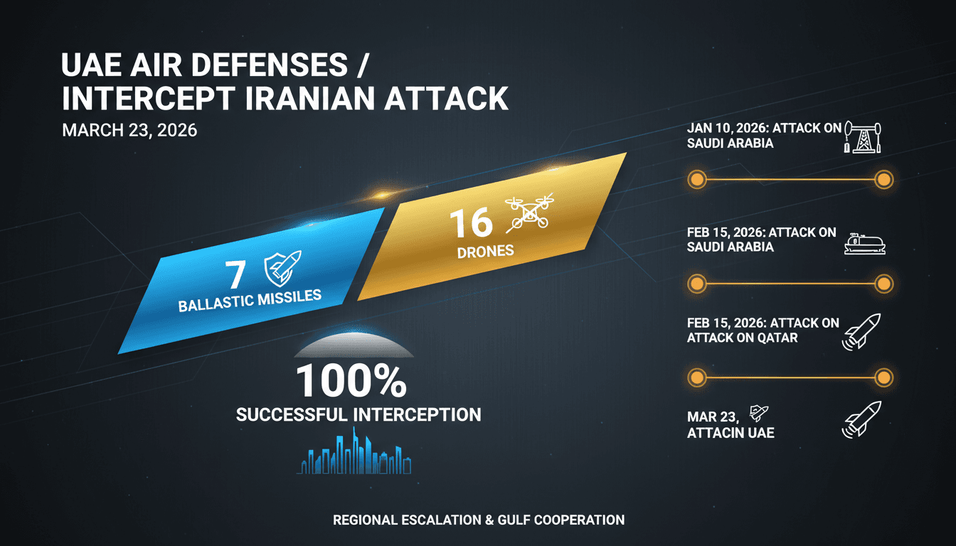 UAE Air Defenses Successfully Intercept Iranian Ballistic Missiles and Drones