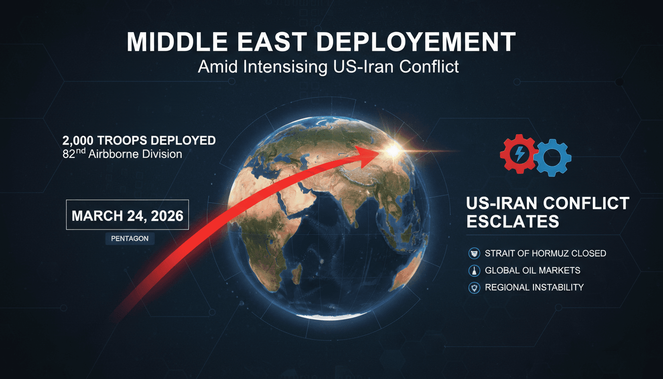 Pentagon Deploys 2,000 Troops to Middle East Amid Intensifying US-Iran Conflict