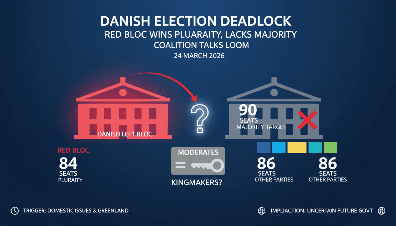 Danish Left-Wing Red Bloc Wins Plurality in Snap Election but Lacks Majority