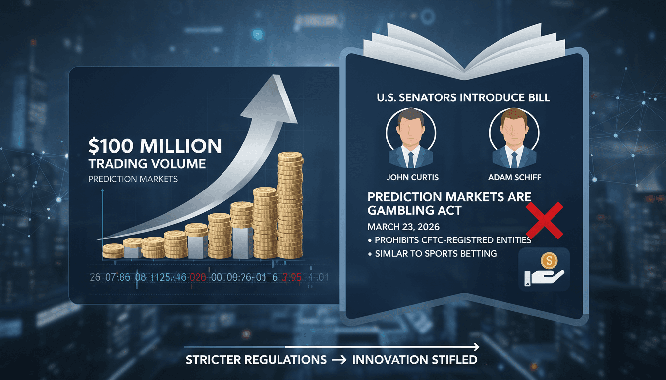 U.S. Senators Introduce Bill to Classify Prediction Markets as Gambling
