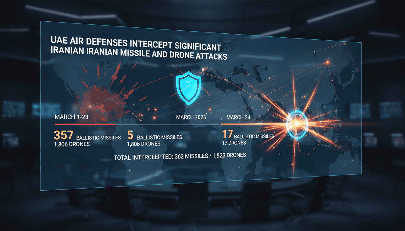 UAE Air Defenses Intercept Significant Iranian Missile and Drone Attacks
