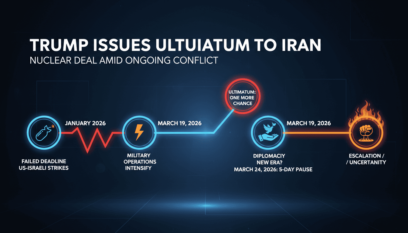 Trump Issues Ultimatum to Iran for Nuclear Deal Amid Ongoing Conflict