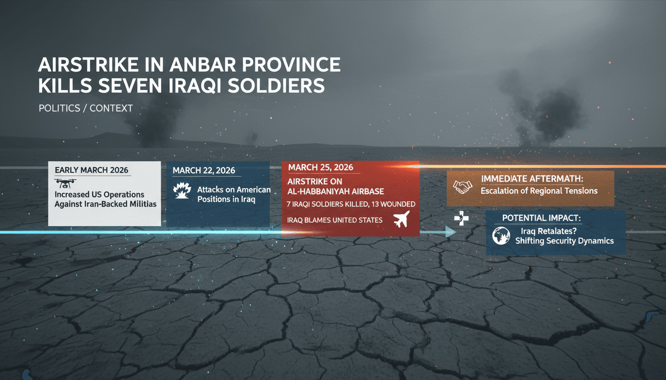 Airstrike in Anbar Province Kills Seven Iraqi Soldiers