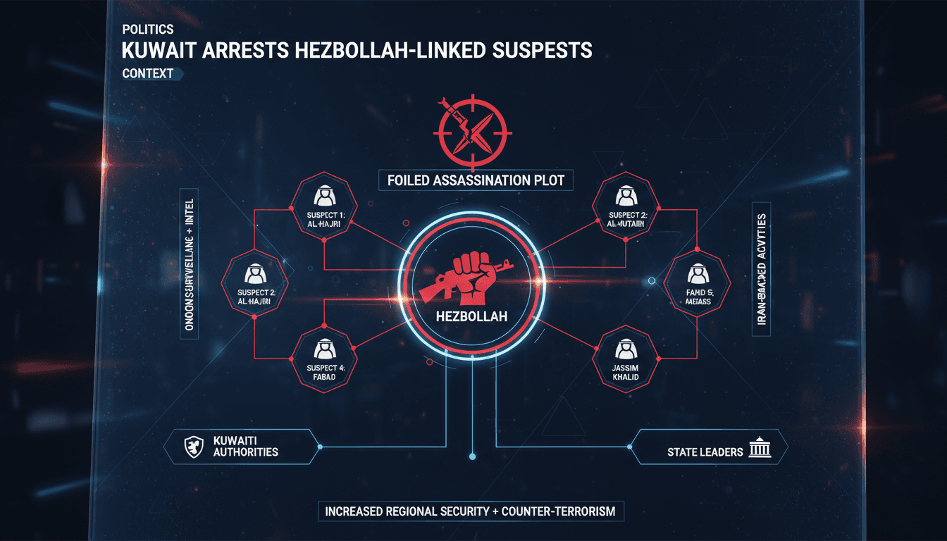 Kuwait Arrests Hezbollah-Linked Suspects in Foiled Assassination Plot