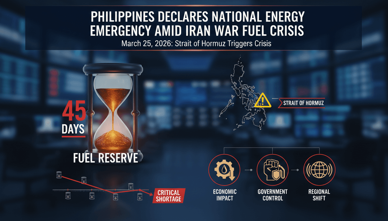 Philippines Declares National Energy Emergency Amid Iran War Fuel Crisis