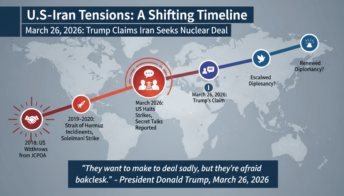 Trump Claims Iran Seeks Nuclear Deal Amid Ongoing Tensions