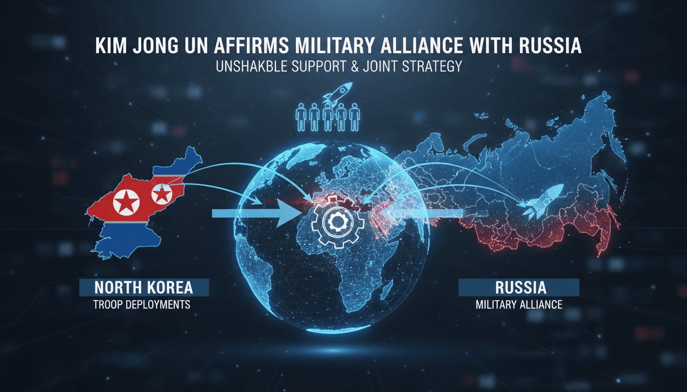 Kim Jong Un Affirms Military Alliance with Russia in Letter to Putin