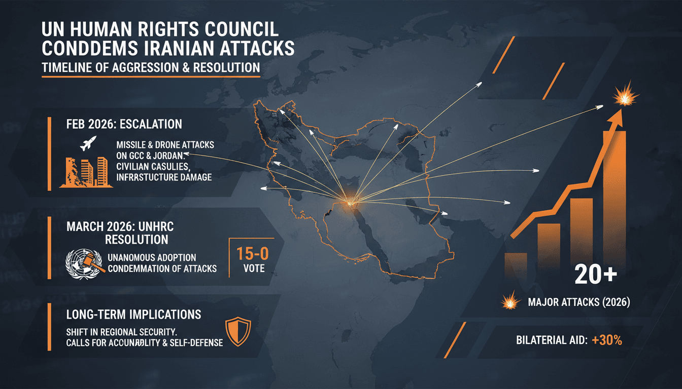 UN Human Rights Council Condemns Iranian Attacks on GCC States and Jordan
