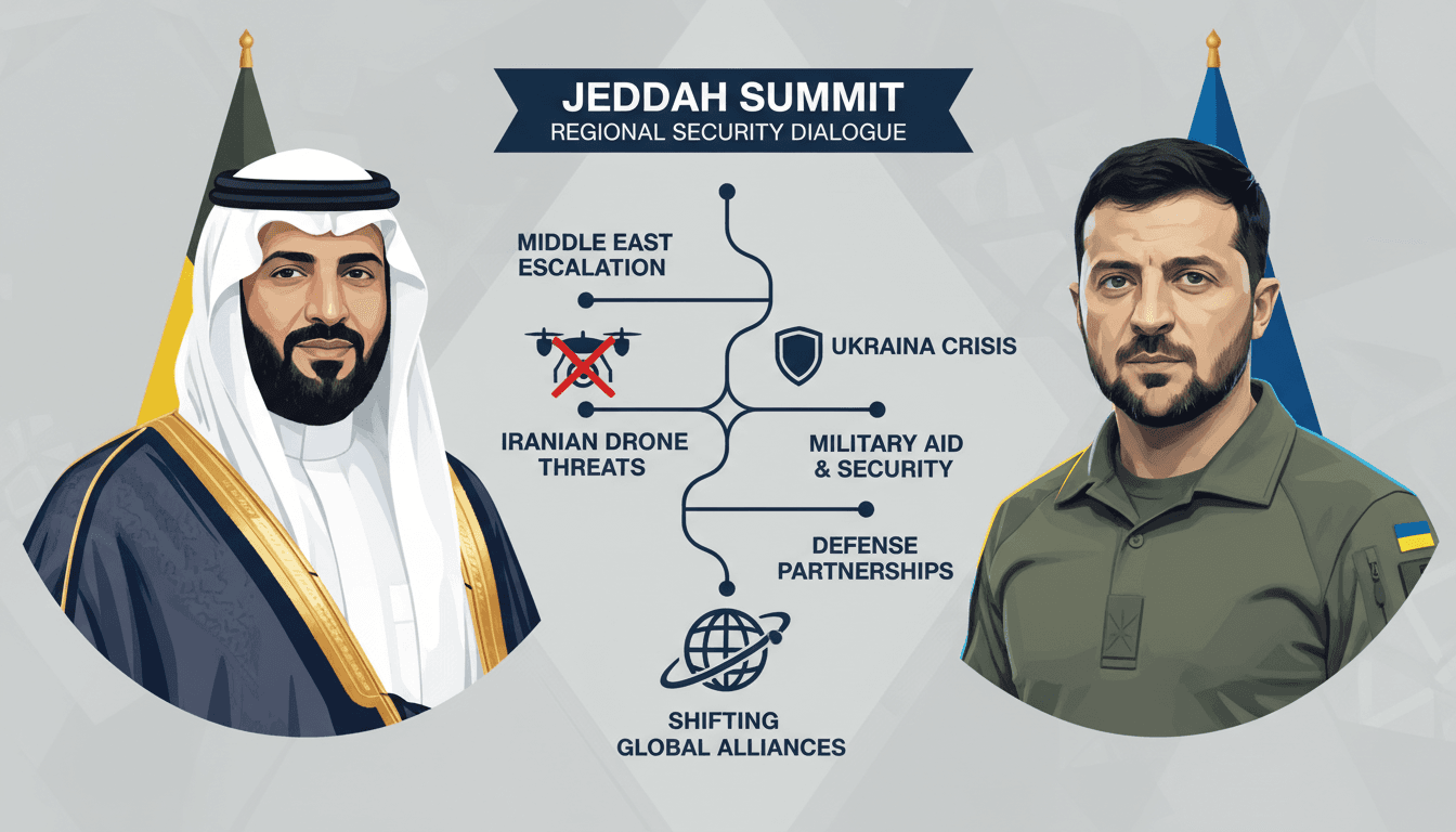 Saudi Crown Prince Mohammed bin Salman and Ukrainian President Volodymyr Zelensky Discuss Regional Security in Jeddah