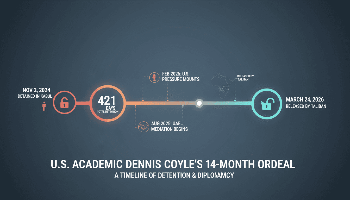 U.S. Academic Dennis Coyle Released by Taliban After 14 Months of Detention