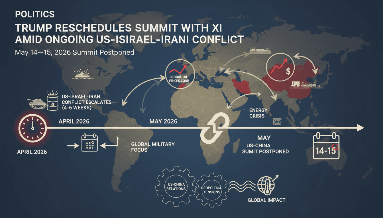 Trump Reschedules Summit with Xi Amid Ongoing US-Israel-Iran Conflict