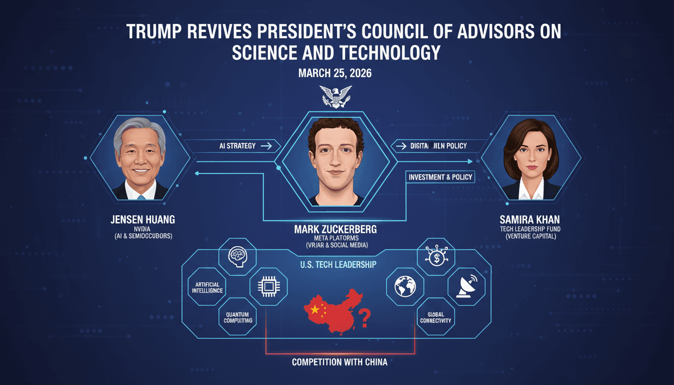 Trump Revives President's Council of Advisors on Science and Technology with Major Tech Leaders