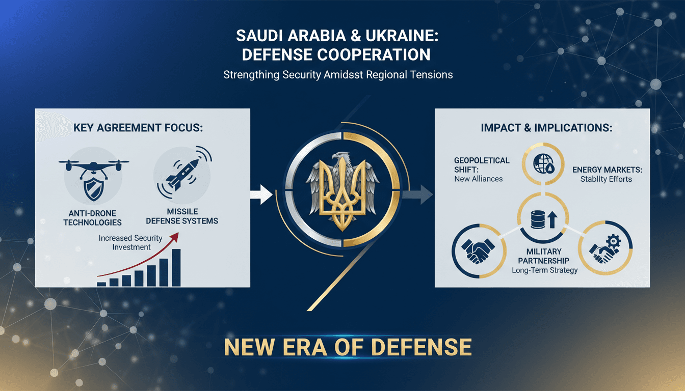 Saudi Arabia and Ukraine Sign Defense Cooperation Agreement Amid Regional Tensions