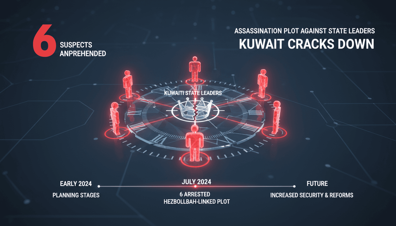 Kuwait Arrests Six in Hezbollah-Linked Assassination Plot Against State Leaders