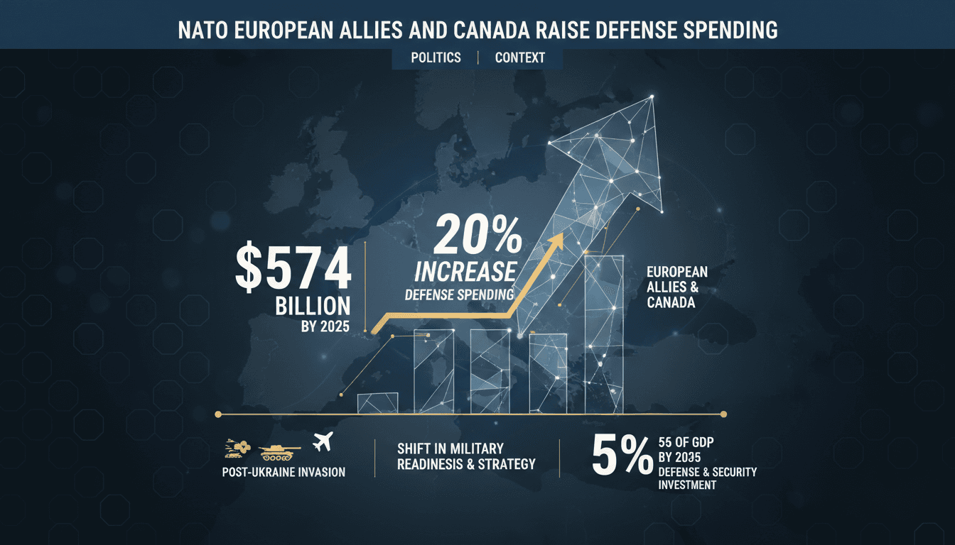 NATO European Allies and Canada Raise Defense Spending to $574 Billion by 2025