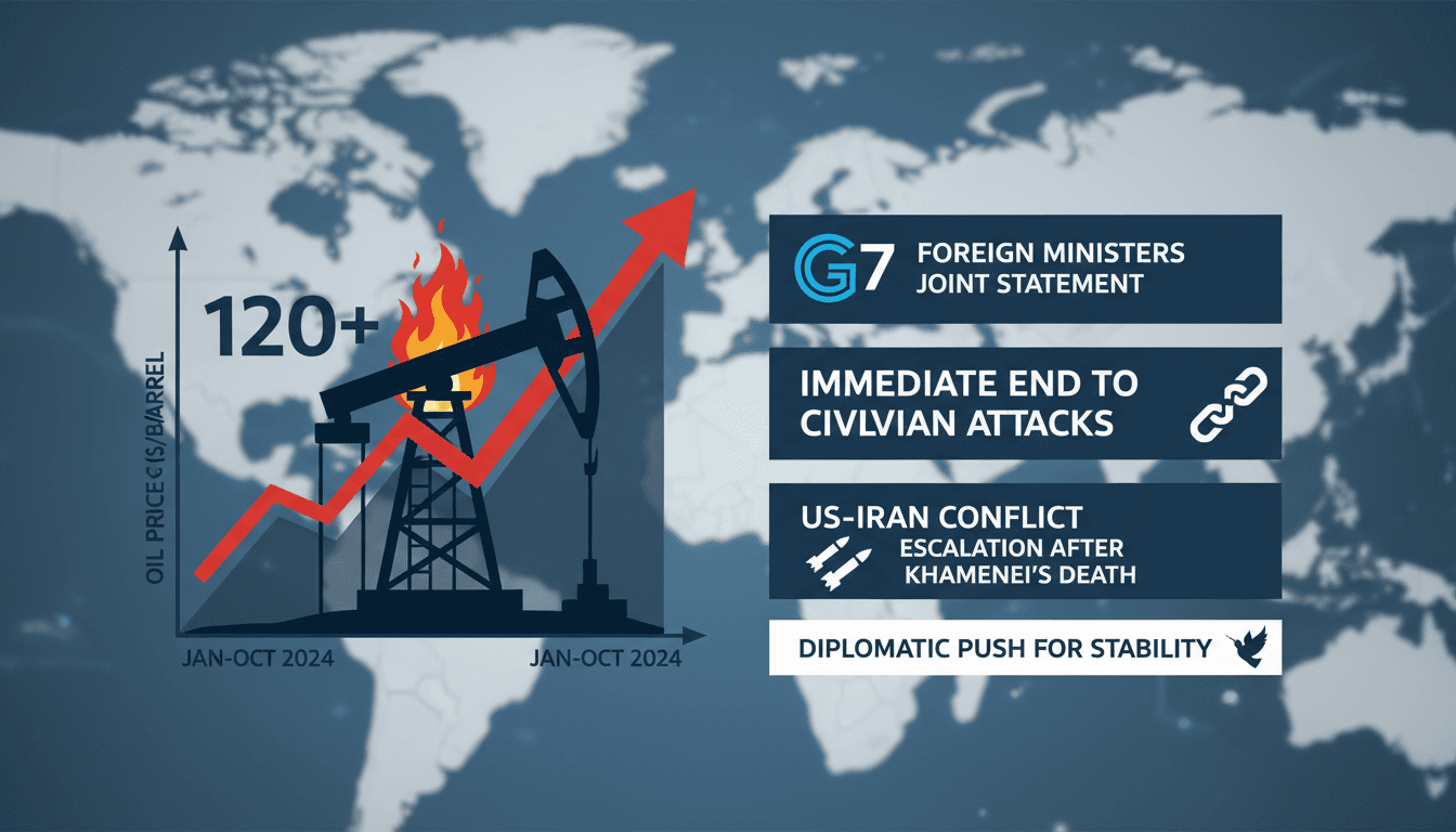 G7 Foreign Ministers Call for Immediate End to Civilian Attacks in US-Iran Conflict