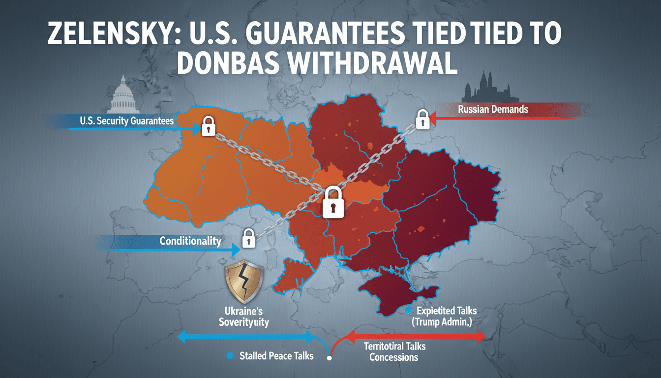 Zelensky Claims U.S. Security Guarantees Linked to Ukraine's Withdrawal from Donbas