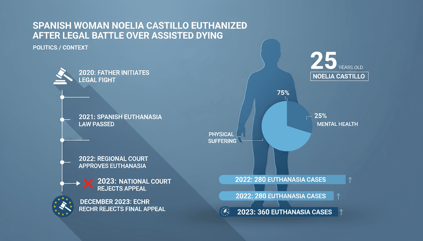 Spanish Woman Noelia Castillo Euthanized After Legal Battle Over Assisted Dying