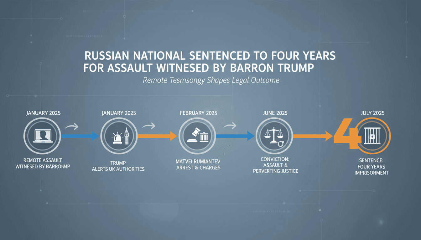 Russian National Sentenced to Four Years for Assault Witnessed by Barron Trump