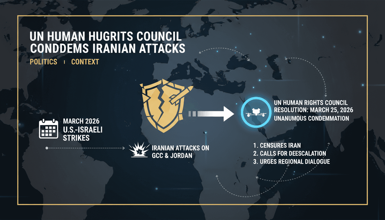 UN Human Rights Council Condemns Iranian Attacks on GCC States and Jordan