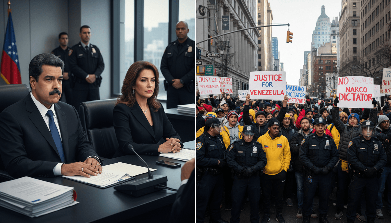 Nicolás Maduro and Cilia Flores Appear in U.S. Court Facing Narco-Terrorism Charges