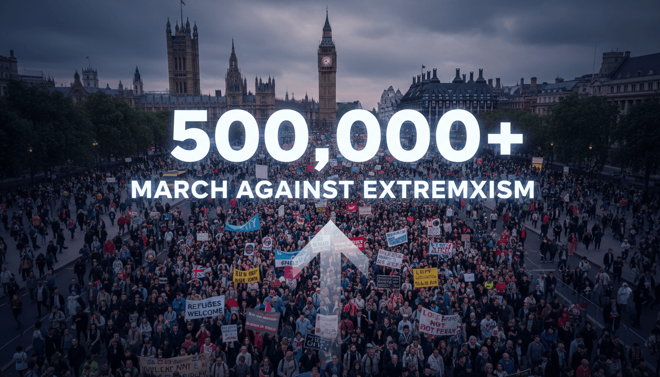 Massive Anti-Far-Right March in London Signals Growing Resistance to Extremism