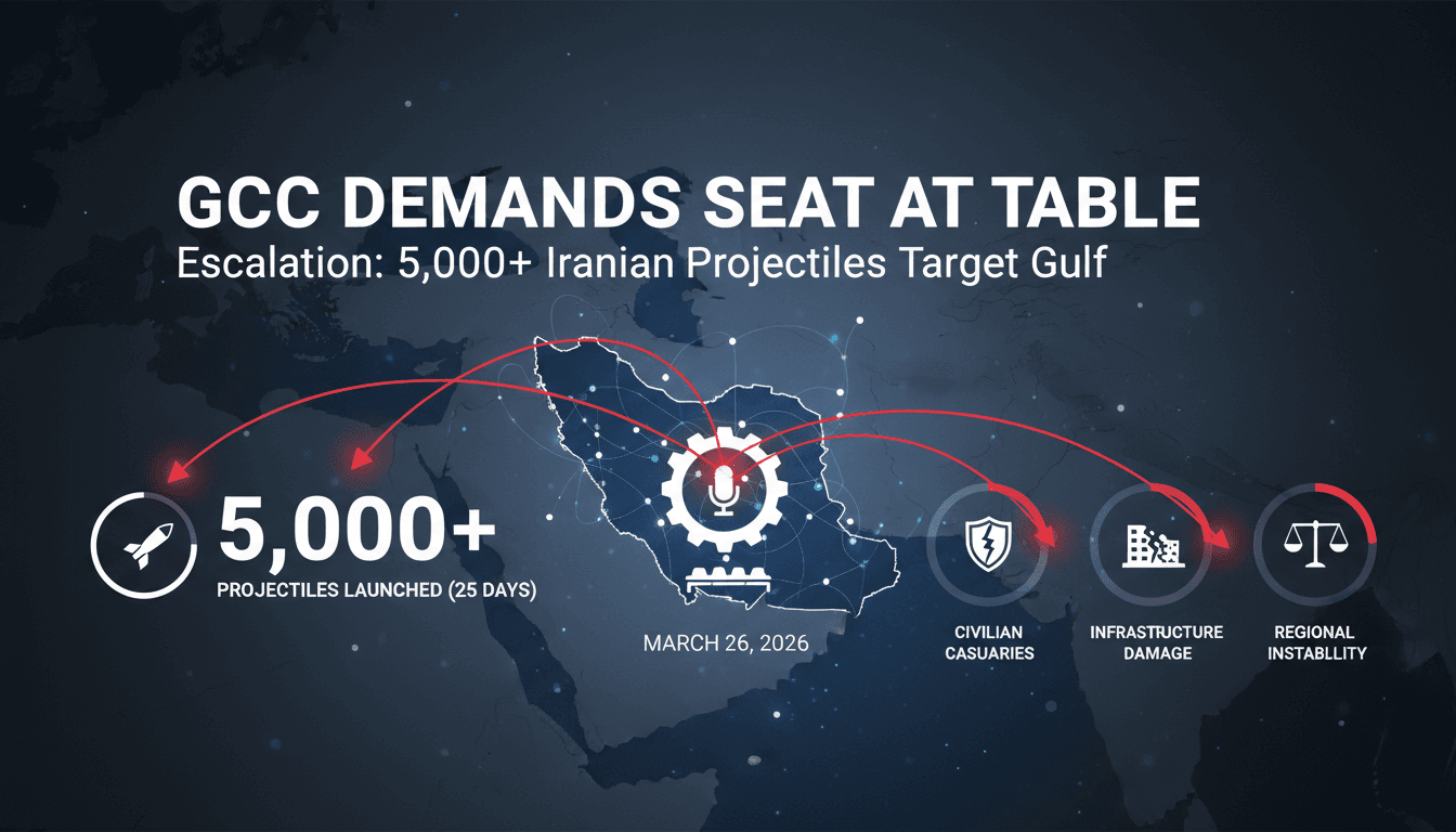 GCC Secretary-General Calls for Inclusion of Gulf States in Iranian Crisis Negotiations
