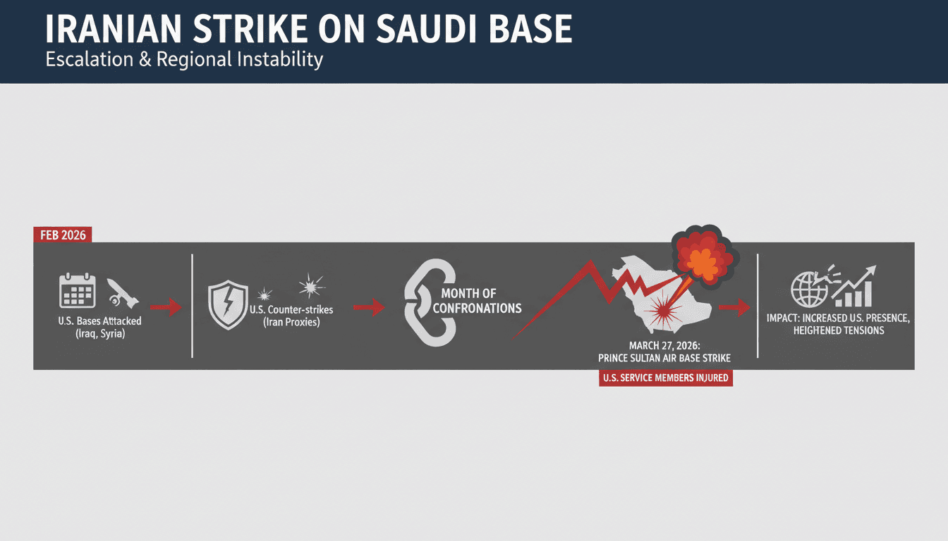 Iranian missile and drone strike injures U.S. service members at Saudi air base