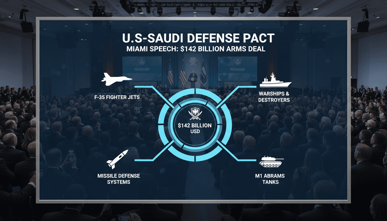 Trump Affirms U.S.-Saudi Defense Pact in Miami Speech
