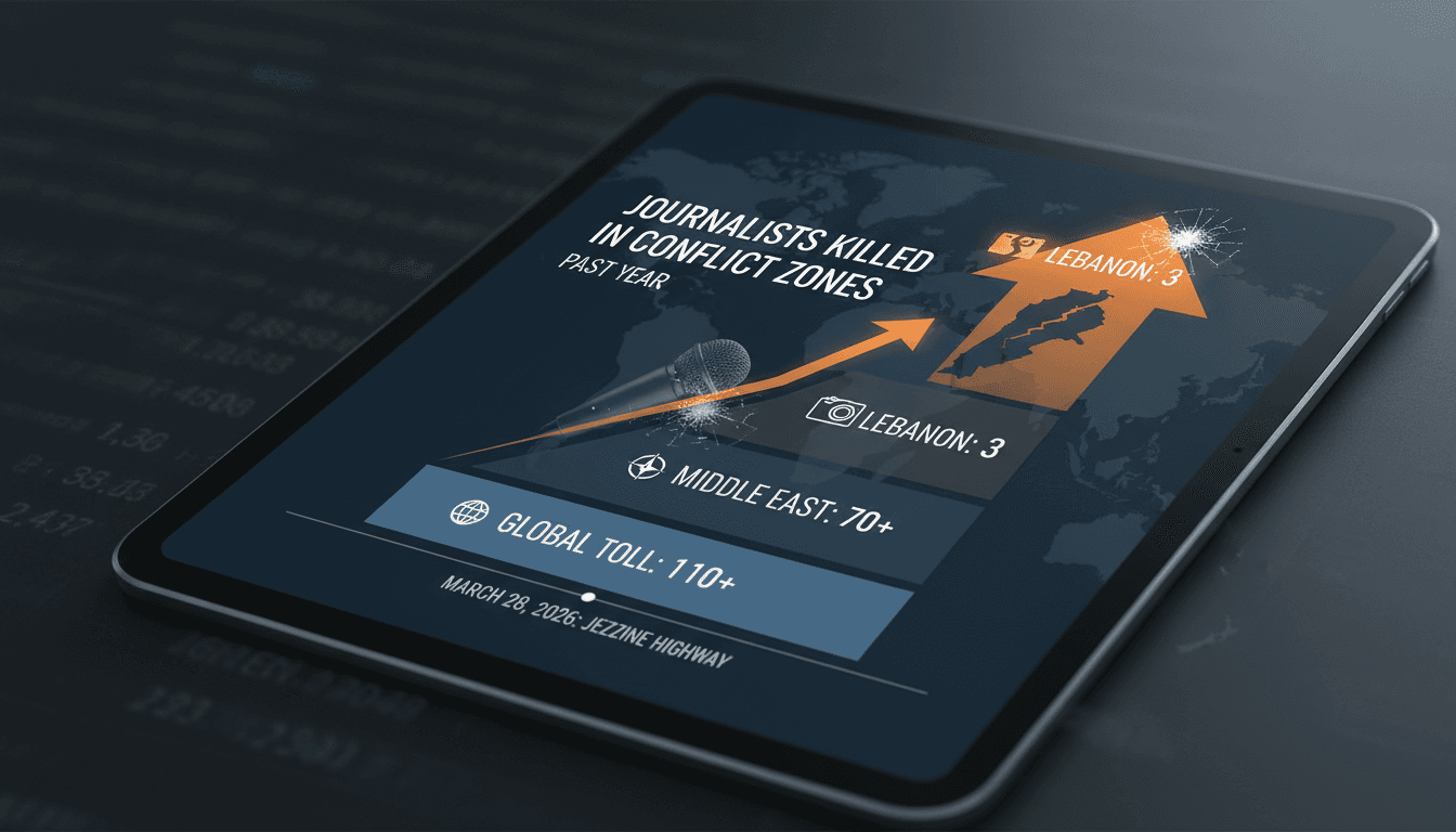 Israeli Airstrike Kills Three Journalists in Southern Lebanon