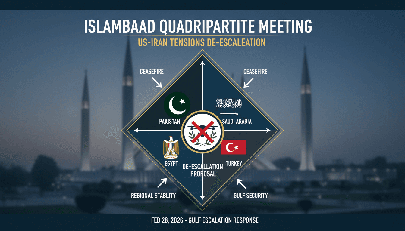 Islamabad Hosts Quadripartite Meeting to Address US-Iran Tensions