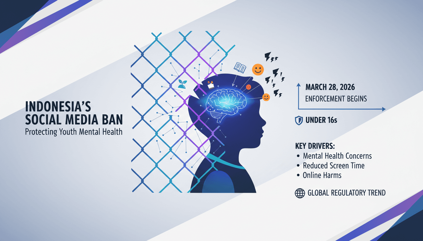 Indonesia Implements Nationwide Social Media Ban for Children Under 16