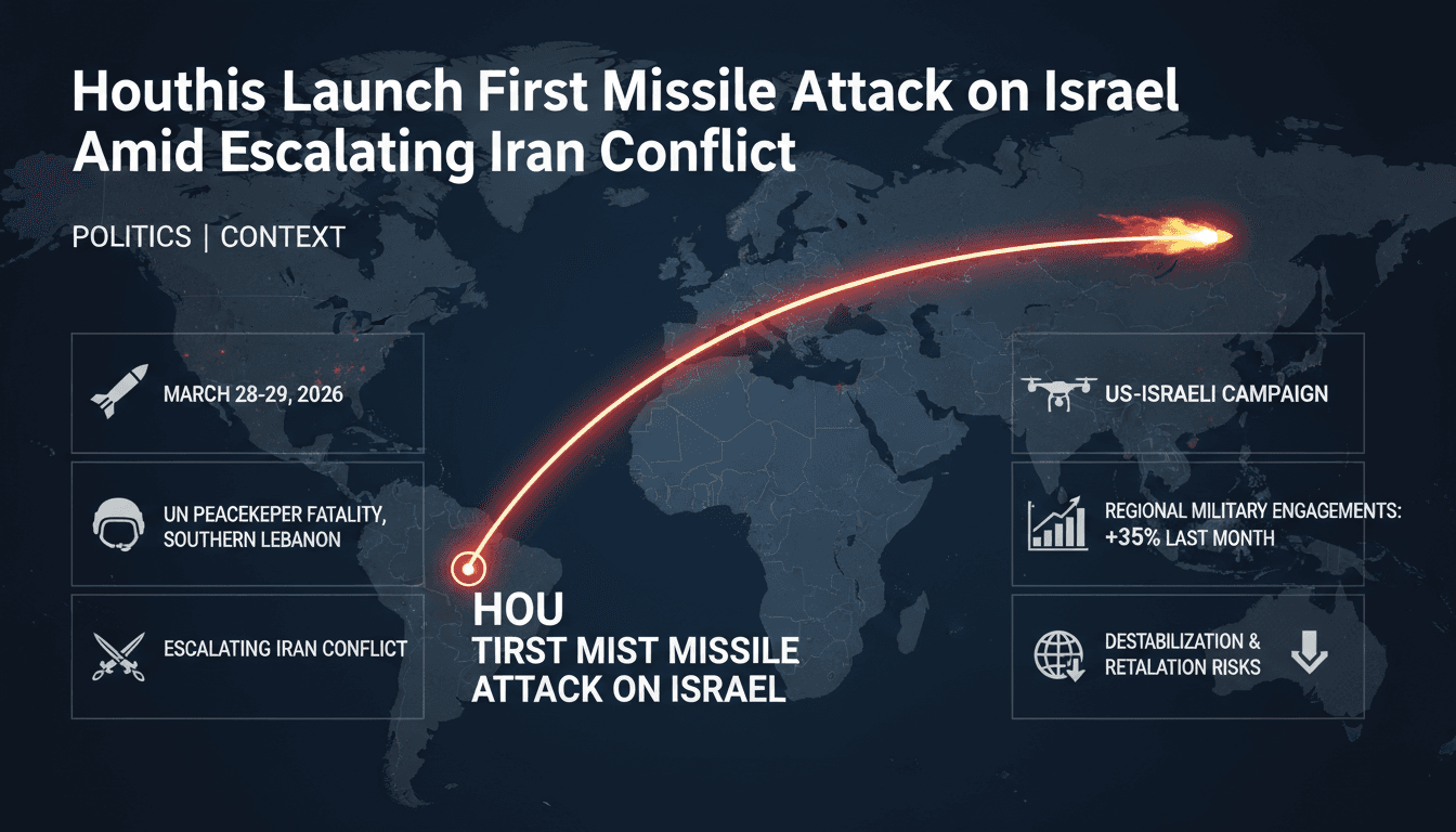 Houthis Launch First Missile Attack on Israel Amid Escalating Iran Conflict