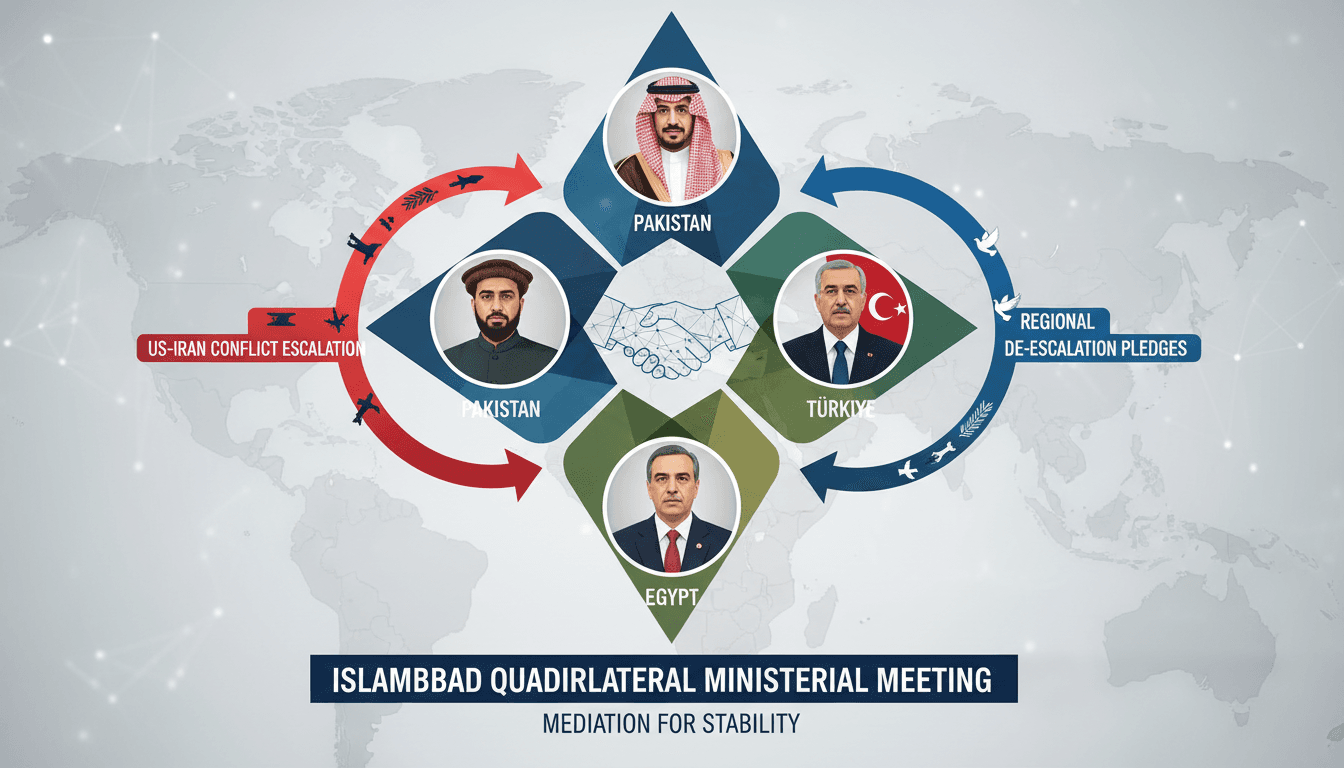 Quadrilateral Ministerial Meeting in Islamabad Concludes with Pledges for Regional De-escalation
