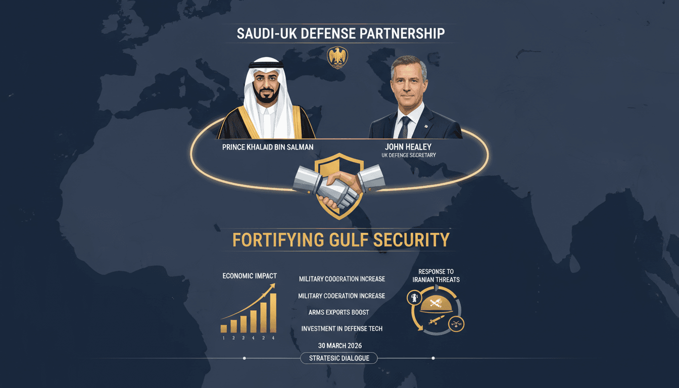 Saudi and UK Defense Ministers Strengthen Defense Partnership Amid Iranian Threats