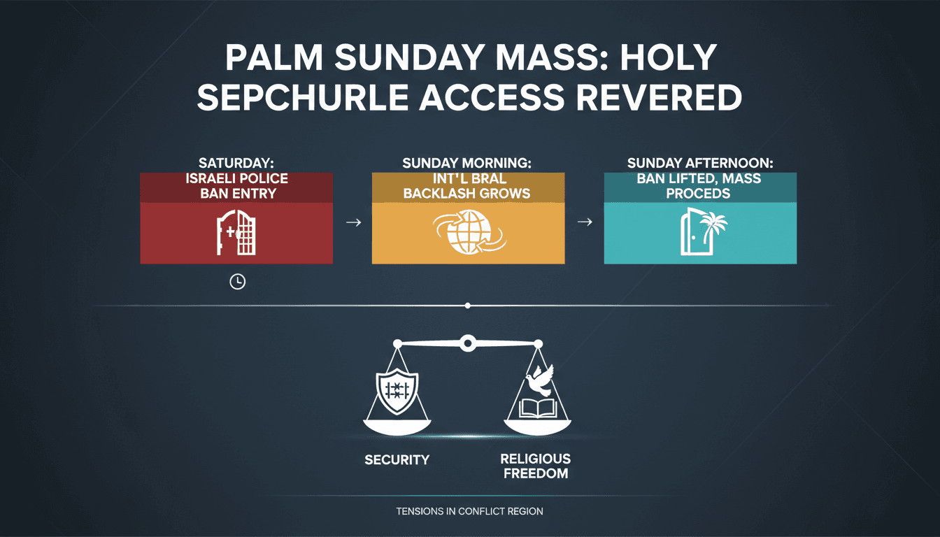 Israeli Authorities Allow Palm Sunday Mass at Church of the Holy Sepulchre After Initial Ban